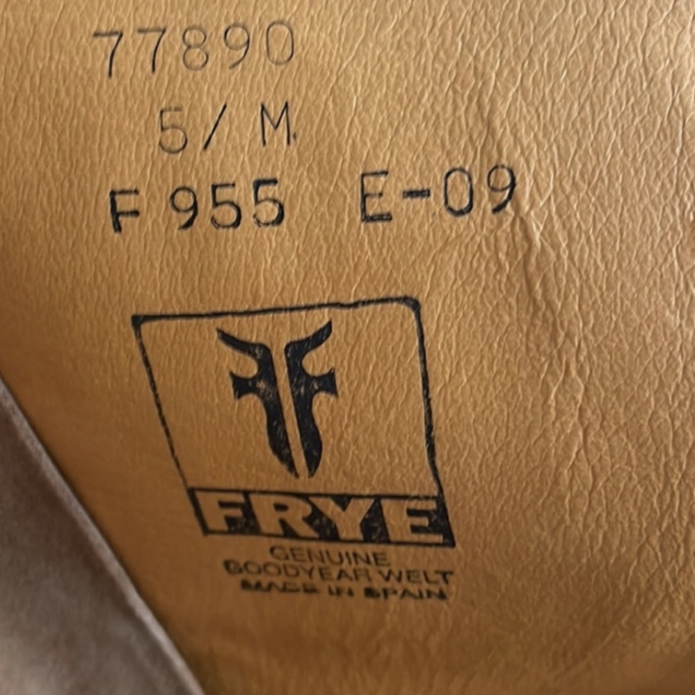 Vntg Frye Vienna Tall Brown Genuine Leather Lace Up Knee High Vintage Zip Boots - Picture 15 of 15